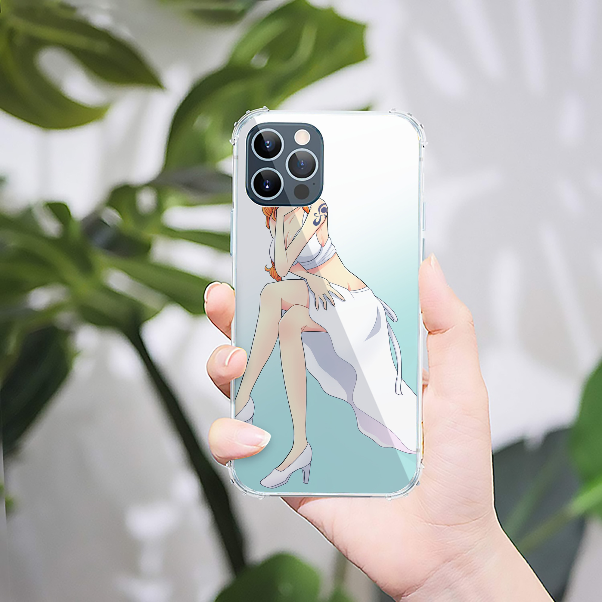 （画像用） ワンピース ONE PIECE 【iPhone 12シリーズ対応】透明スマホケース（クリアソフトケース）